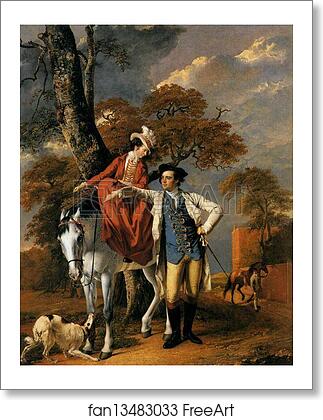 Free art print of Mr and Mrs Coltman by Joseph Wright Of Derby