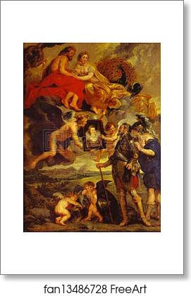 Free art print of Henry IV Receives the Portrait by Peter Paul Rubens