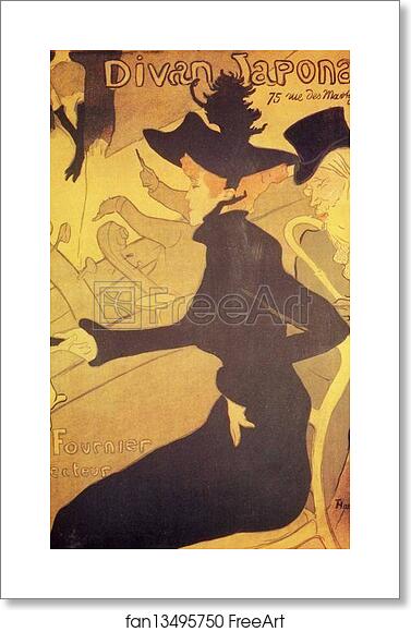 Free art print of Poster: Le Divan Japonais by Henri De Toulouse-Lautrec Free art print of Poster: Le Divan Japonais by Henri De Toulouse-Lautrec