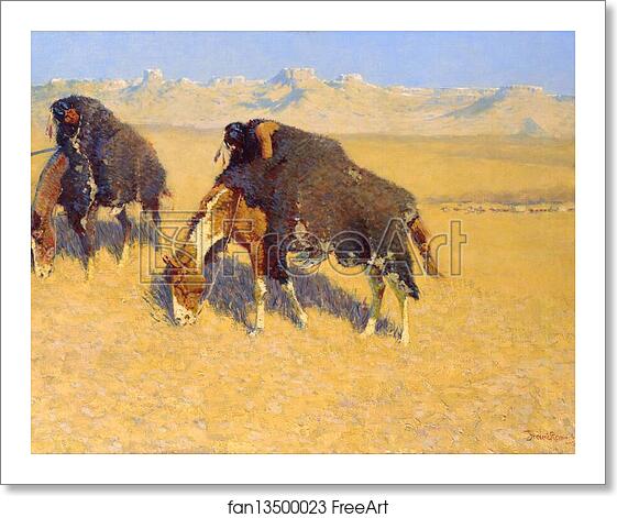 Free art print of Indians Simulating Buffalo by Frederic Remington Free art print of Indians Simulating Buffalo by Frederic Remington