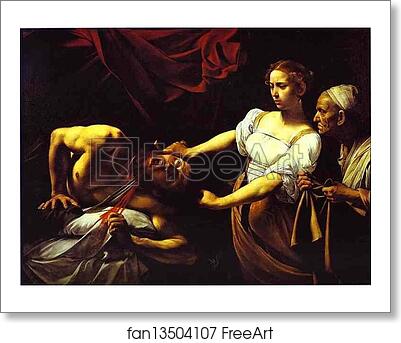 Free art print of Judith Beheading Holofernes by Caravaggio