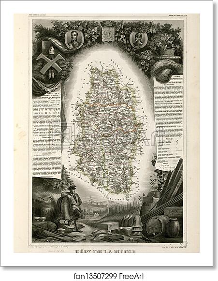 Free art print of Dépt. de la Meuse (région du nord-est) by Victor Jules Levasseur Free art print of Dépt. de la Meuse (région du nord-est) by Victor Jules Levasseur