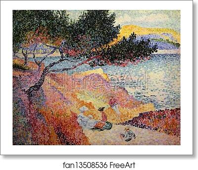 Free art print of The Bay at Cavaliere by Henri-Edmond Cross (Delacroix)
