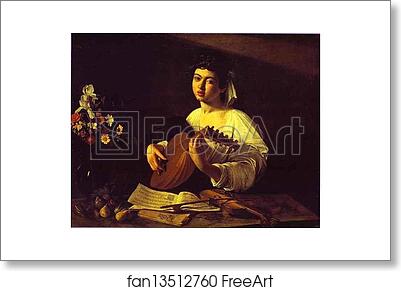 Free art print of The Lute-Player by Caravaggio
