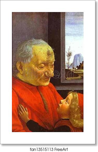 Free art print of Old Man with a Young Boy by Domenico Ghirlandaio Free art print of Old Man with a Young Boy by Domenico Ghirlandaio