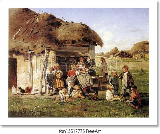 Free art print of Peasant Children by Vladimir Makovsky Free art print of Peasant Children by Vladimir Makovsky
