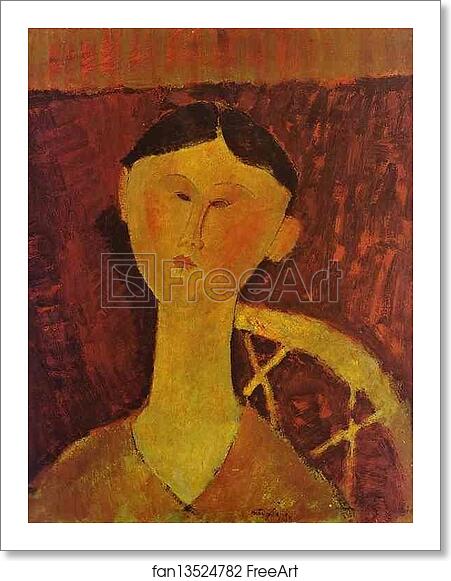 Free art print of Portrait of Beatrice Hastings by Amedeo Modigliani
