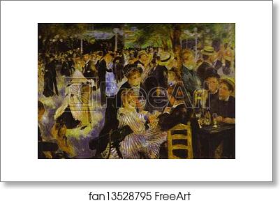Free art print of La Moulin de la Galette by Pierre-Auguste Renoir