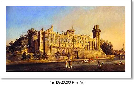 Free art print of Warwick Castle: the South Front by Giovanni Antonio Canale, Called Canaletto Free art print of Warwick Castle: the South Front by Giovanni Antonio Canale, Called Canaletto