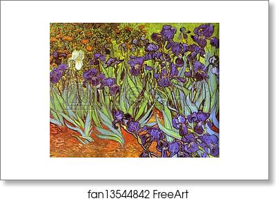 Free art print of Irises. Sait-Rémy by Vincent Van Gogh