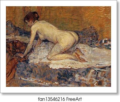 Free art print of Crouching Woman with Red Hair by Henri De Toulouse-Lautrec