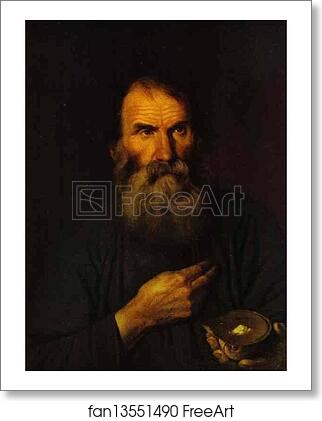 Free art print of A Peasant with a Piece of Bread by Kapiton Zelentsov