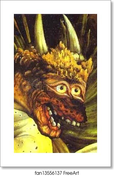 Free art print of The Temptation of St. Anthony. Detail by Matthias Grünewald Free art print of The Temptation of St. Anthony. Detail by Matthias Grünewald