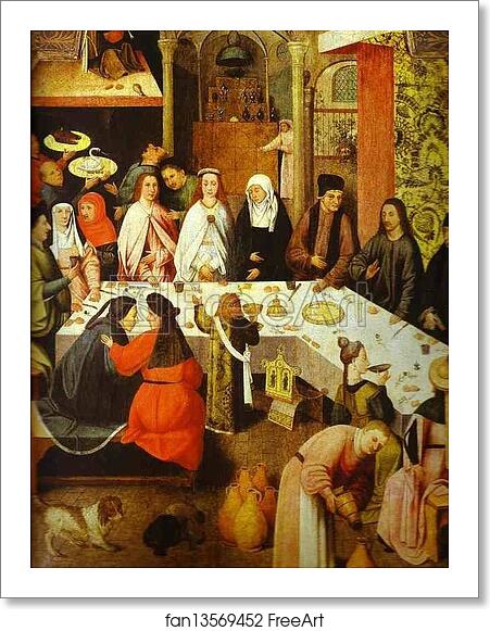 Free art print of Marriage Feast at Cana by Hieronymus Bosch