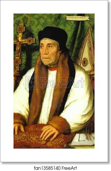 Free art print of Portrait of William Warham by Hans Holbein The Younger