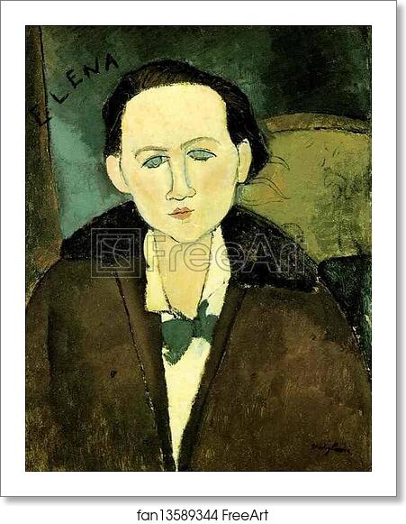 Free art print of Portrait of Elena Pavlowski by Amedeo Modigliani Free art print of Portrait of Elena Pavlowski by Amedeo Modigliani