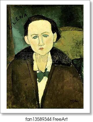 Free art print of Portrait of Elena Pavlowski by Amedeo Modigliani Free art print of Portrait of Elena Pavlowski by Amedeo Modigliani