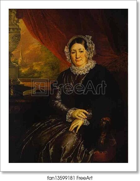 Free art print of Portrait of E. P. Protasyeva by Vasily Tropinin Free art print of Portrait of E. P. Protasyeva by Vasily Tropinin