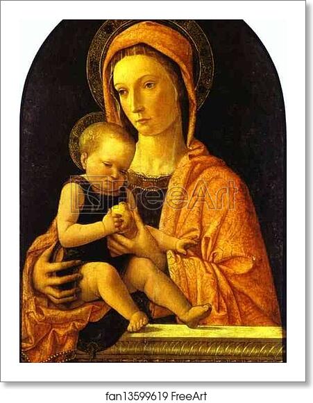 Free Art Print Of Madonna And Child By Giovanni Bellini 78 X 54 Cm Tempera On Panel Castello Sforcesco Milan Italy Freeart Fan13599619