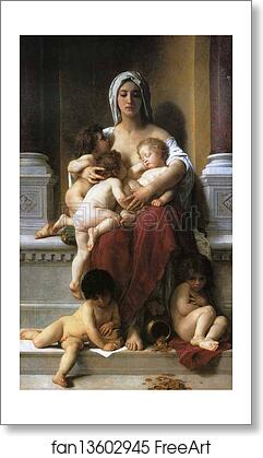 Free art print of Charity by William-Adolphe Bouguereau