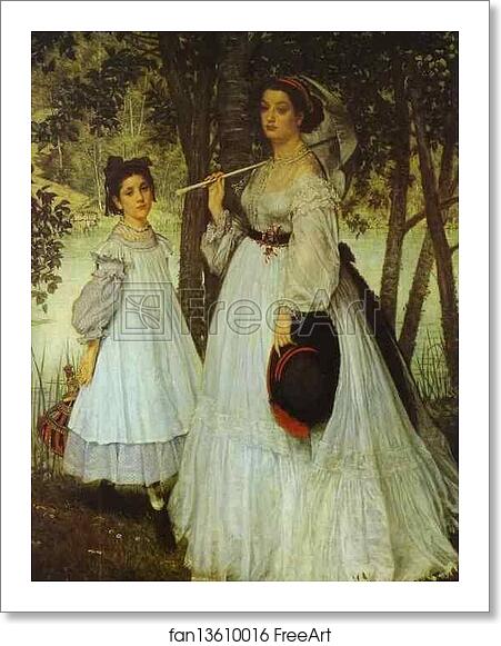 Free art print of Two Sisters by Jacques Joseph Tissot (A.K.A. James Tissot) Free art print of Two Sisters by Jacques Joseph Tissot (A.K.A. James Tissot)
