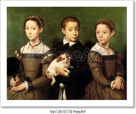 Free art print of Portrait of Three Children by Sofonisba Anguissola Free art print of Portrait of Three Children by Sofonisba Anguissola