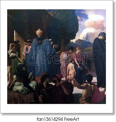 Free art print of Captive Andromache. Detail by Frederick Leighton