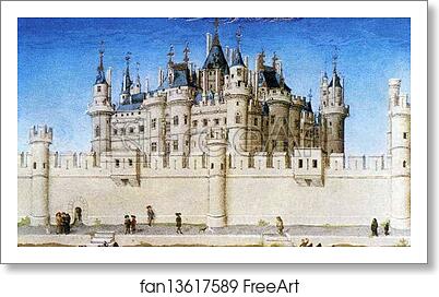 Free art print of Les trÄ�s riches heures du Duc de Berry. October. Louvre Palace. Detail by Limbourg Brothers