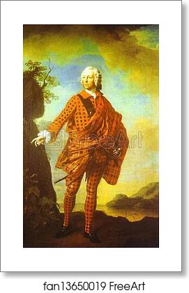 Free art print of Norman "The Red Man", 22nd Chief of MacLeod by Allan Ramsay