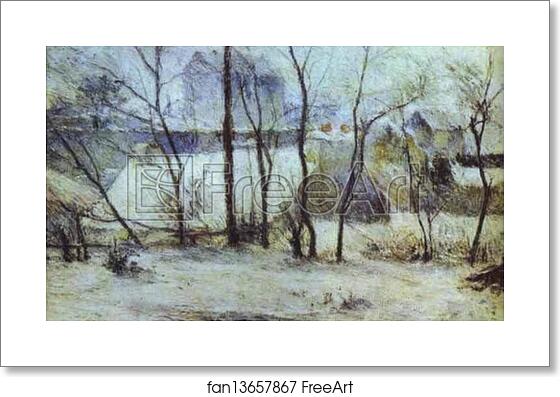 Free art print of Effect of Snow by Paul Gauguin Free art print of Effect of Snow by Paul Gauguin