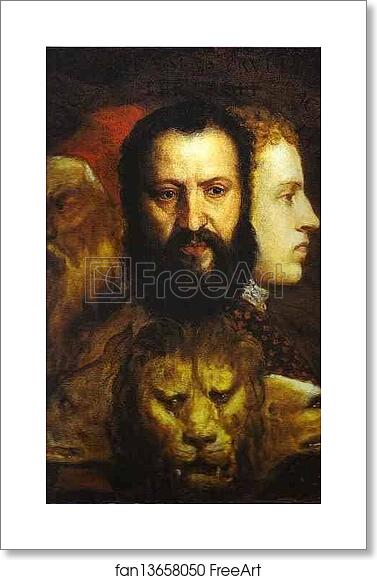 Free art print of Allegory of Time Governed by Prudence by Titian