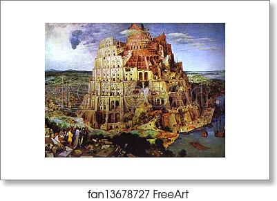 Free art print of The Tower of Babel by Pieter Bruegel The Elder