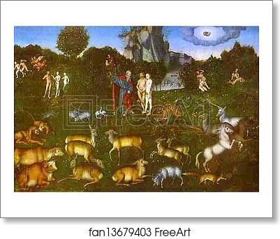 Free art print of Paradise by Lucas Cranach The Elder