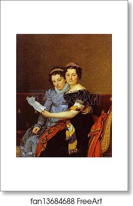 Free art print of Portrait of Charlotte and Zénaide Bonaparte by Jacques-Louis David