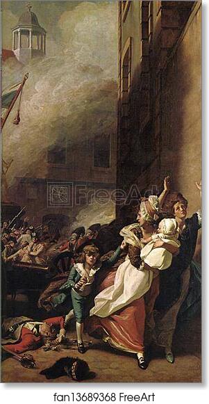 Free art print of The Death of Major Peirson, 6 January 1781. Detail by John Singleton Copley