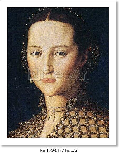Free art print of Portrait of Eleonora of Toledo as a Young Woman. Detail by Agnolo Bronzino Free art print of Portrait of Eleonora of Toledo as a Young Woman. Detail by Agnolo Bronzino