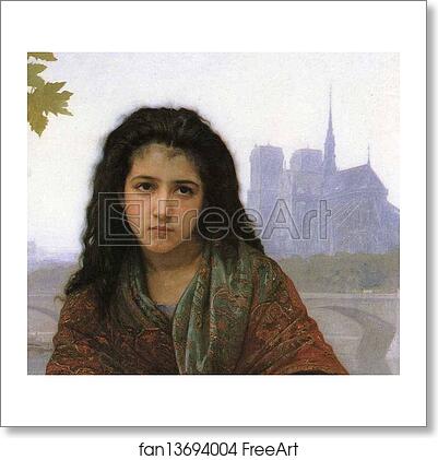 Free art print of The Bohemian. Detail by William-Adolphe Bouguereau