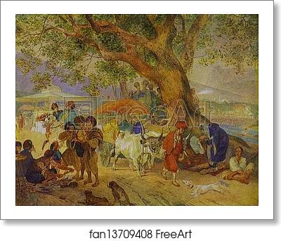 Free art print of Sweet Waters Near Constantinople by Karl Brulloff