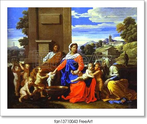 Free art print of The Holy Family by Nicolas Poussin Free art print of The Holy Family by Nicolas Poussin