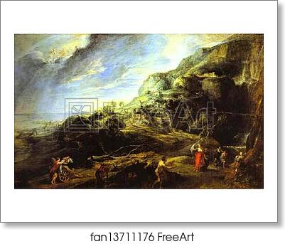 Free art print of Ulysses on the Island of the Phaeacians by Peter Paul Rubens