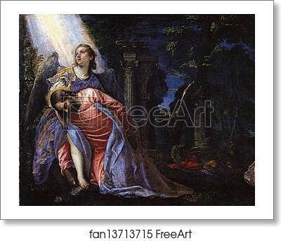 Free art print of Christ in the Garden by Paolo Veronese