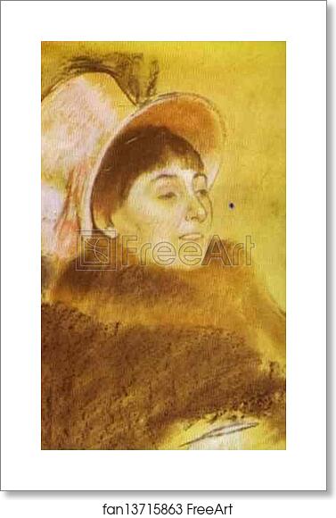 Free art print of Portrait of Madame Dietz-Monnim by Edgar Degas