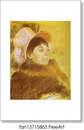 Free art print of Portrait of Madame Dietz-Monnim by Edgar Degas