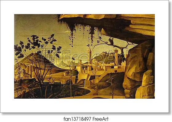 Free art print of St. Jerome in the Desert. Detail by Giovanni Bellini Free art print of St. Jerome in the Desert. Detail by Giovanni Bellini