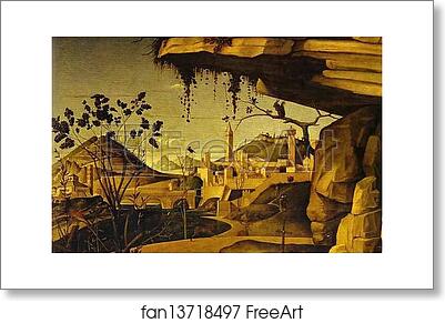 Free art print of St. Jerome in the Desert. Detail by Giovanni Bellini