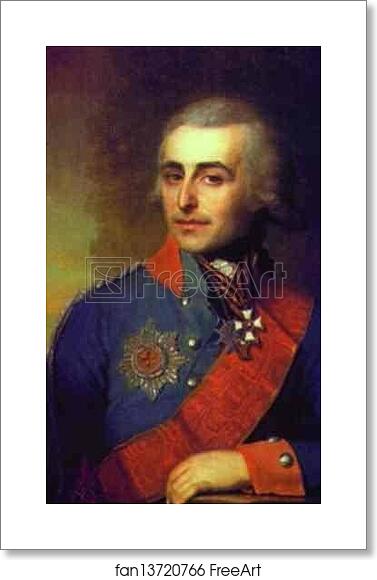 Free art print of Portrait of Count P. A. Tolstoy by Vladimir Borovikovsky Free art print of Portrait of Count P. A. Tolstoy by Vladimir Borovikovsky