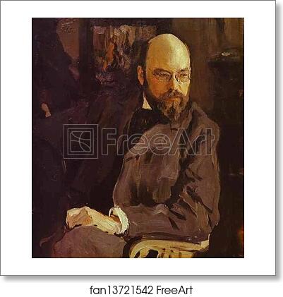 Free art print of Portrait of the Artist Ilya Ostroukhov by Valentin Serov