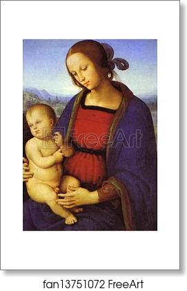 Free art print of Madonna and Child by Pietro Perugino