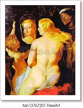 Free art print of Venus at a Mirror by Peter Paul Rubens