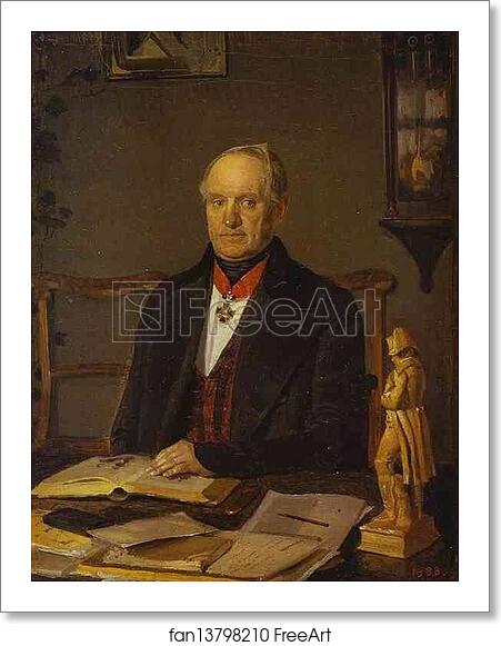 Free art print of Portrait of P. V. Zhdanovich by Pavel Fedotov Free art print of Portrait of P. V. Zhdanovich by Pavel Fedotov
